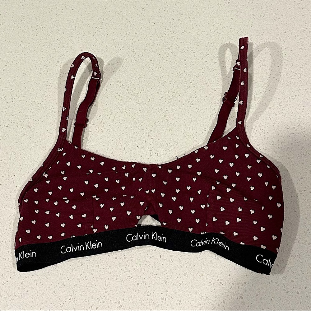 calvin klein heart bra